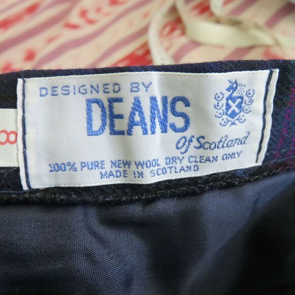 Vintage Deans of Scotland Long Wool Pleated Skirt - Women's 8 - Picture 3 of 7